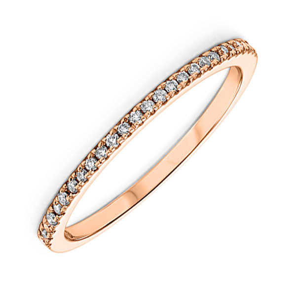 14Kt Rose Gold Diamond (1/8Ctw) Band