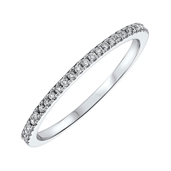 14Kt White Gold Diamond (1/8Ctw) Band