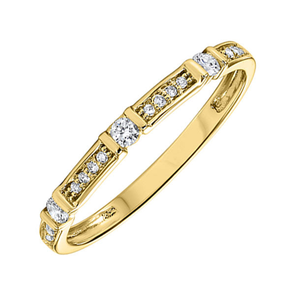 10Kt Yellow Gold Diamond (1/6Ctw) Band