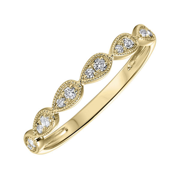 10Kt Yellow Gold Diamond (1/8Ctw) Band