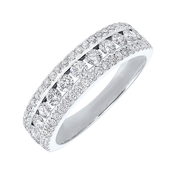 14Kt White Gold Diamond (1Ctw) Band