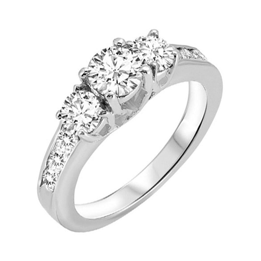 14Kt White Gold Diamond (2Ctw) Ring