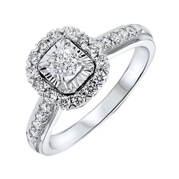 14Kt White Gold Diamond(1Ctw) Ring