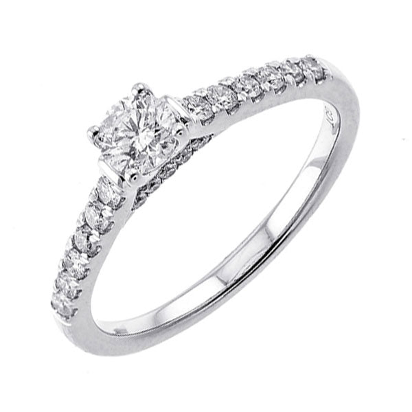 14Kt White Gold Diamond(5/8Ctw) Ring