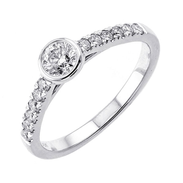 14Kt White Gold Diamond(5/8Ctw) Ring