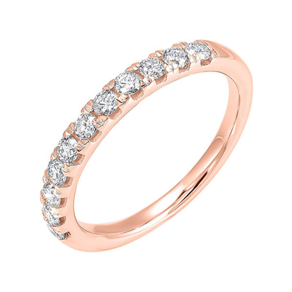 14Kt Rose Gold Diamond (1/10 Ctw) Band