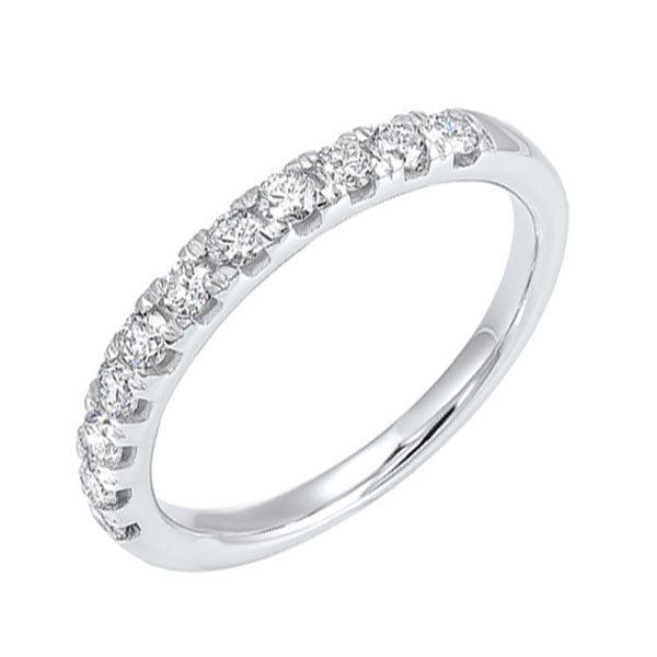 14Kt White Gold Diamond (1/10 Ctw) Band