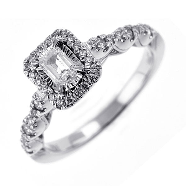 14Kt White Gold Diamond(5/8Ctw) Ring