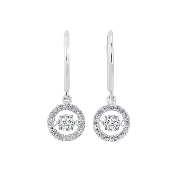 14Kt White Gold Diamond (3/4Ctw) Earring