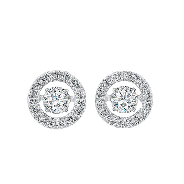 14Kt White Gold Diamond (1/2Ctw) Earring