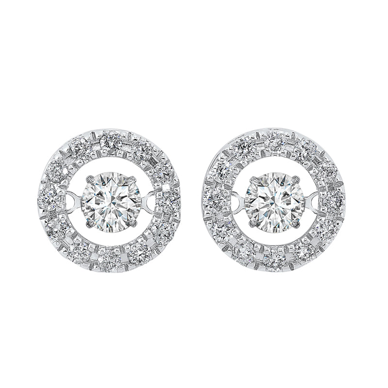 14Kt White Gold Diamond (3/4Ctw) Earring