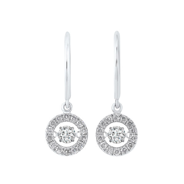 14Kt White Gold Diamond (1Ctw) Earring