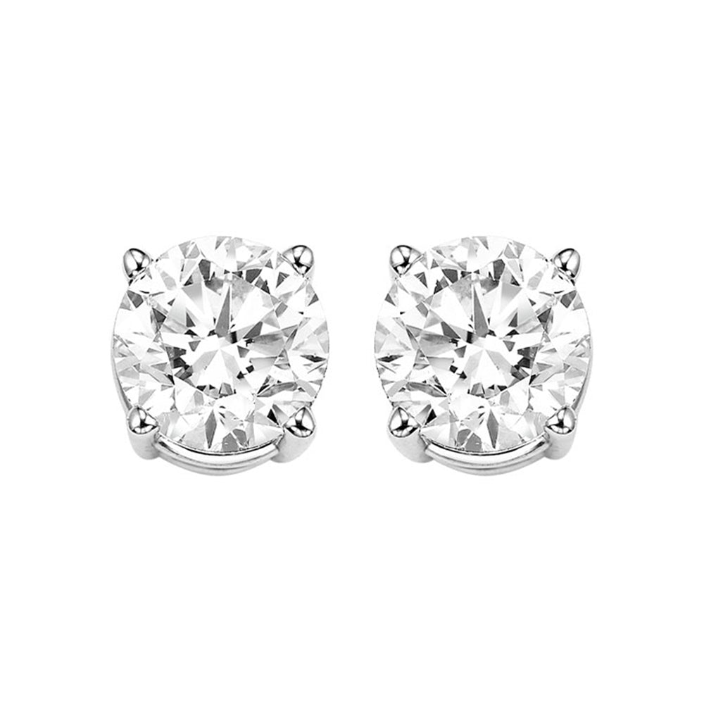 14Kt White Gold Diamond (2Ctw) Earring