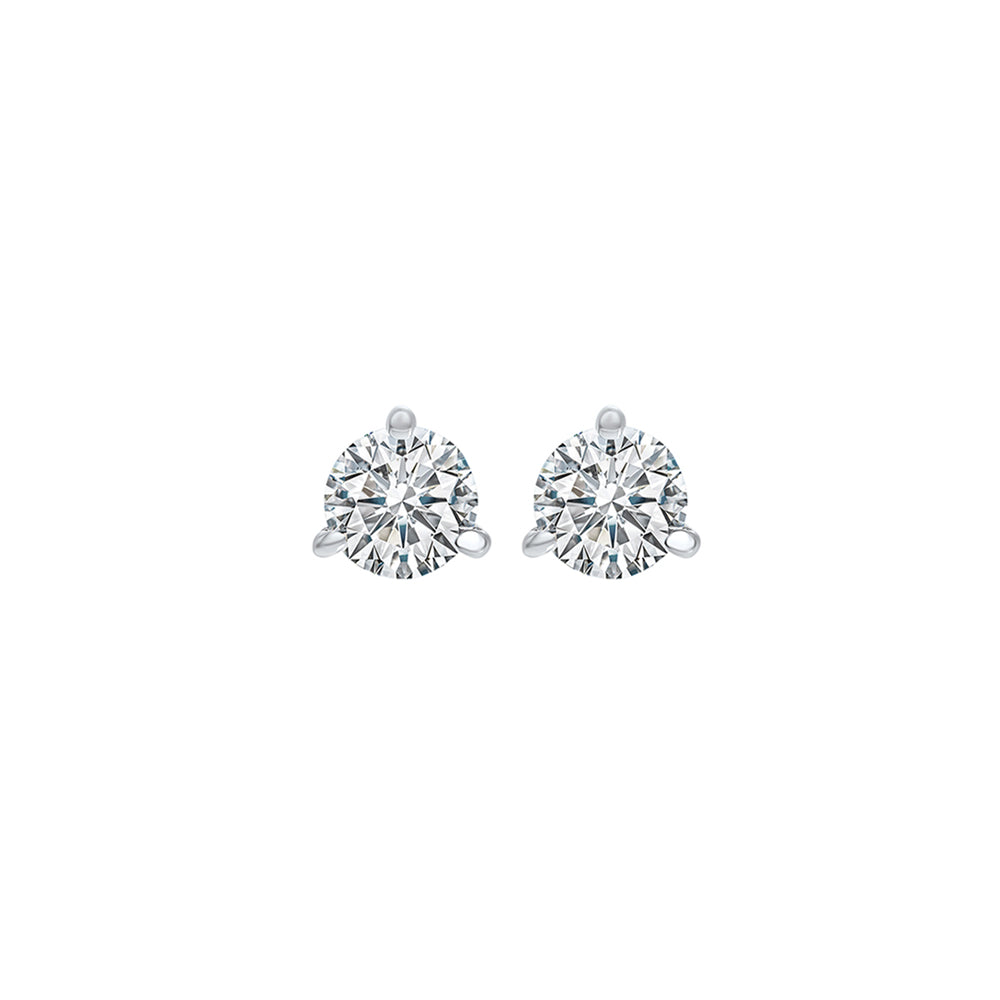 14Kt White Gold Diamond (1/5Ctw) Earring