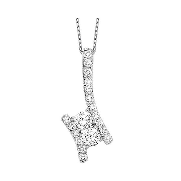 14Kt White Gold Diamond (3/4Ctw) Pendant